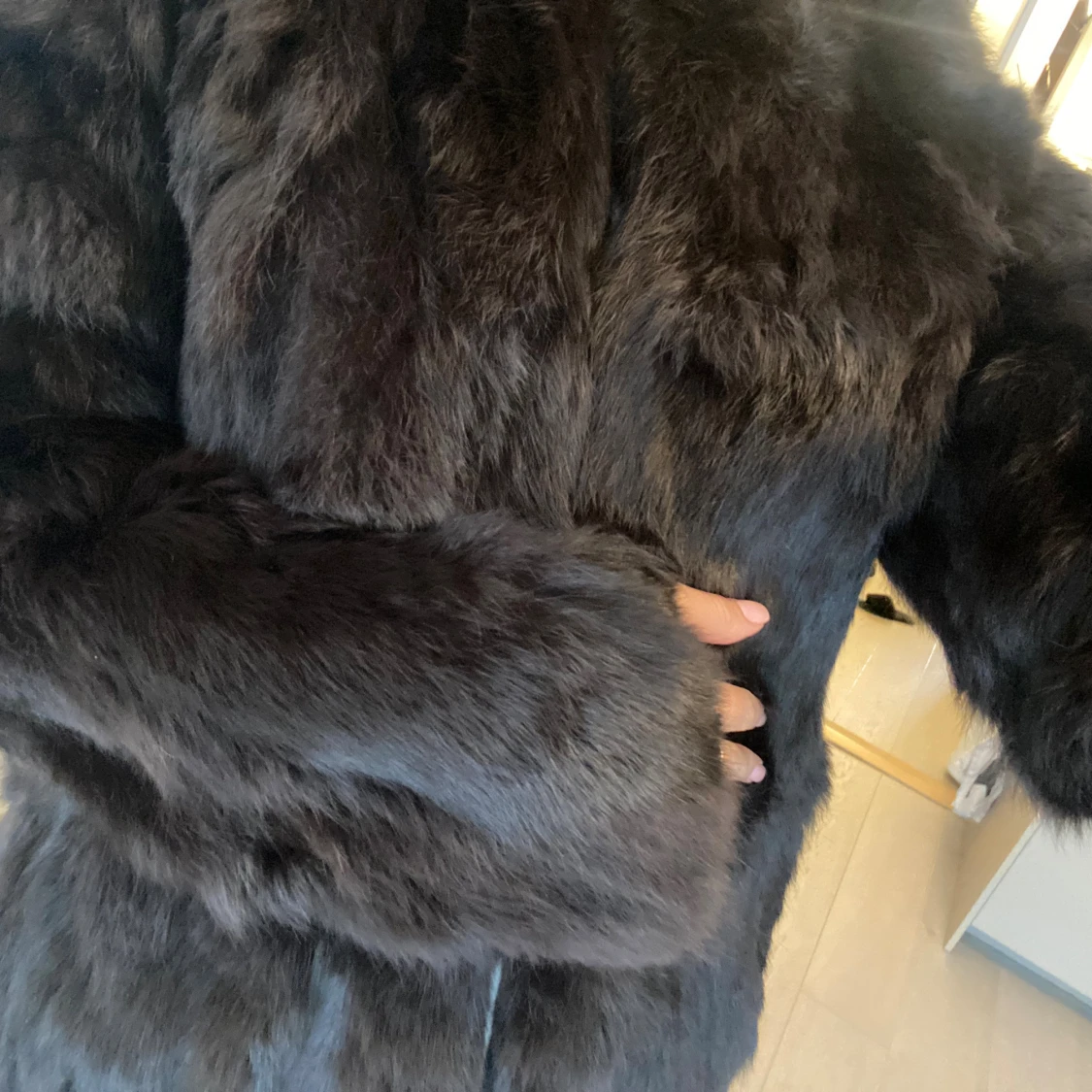 Äkta pälsjacka / pälskappa - 3