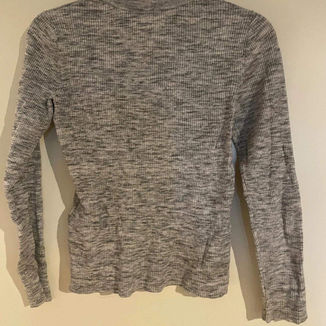 Grå ribbad långärmad tröja Levi's XS - 1