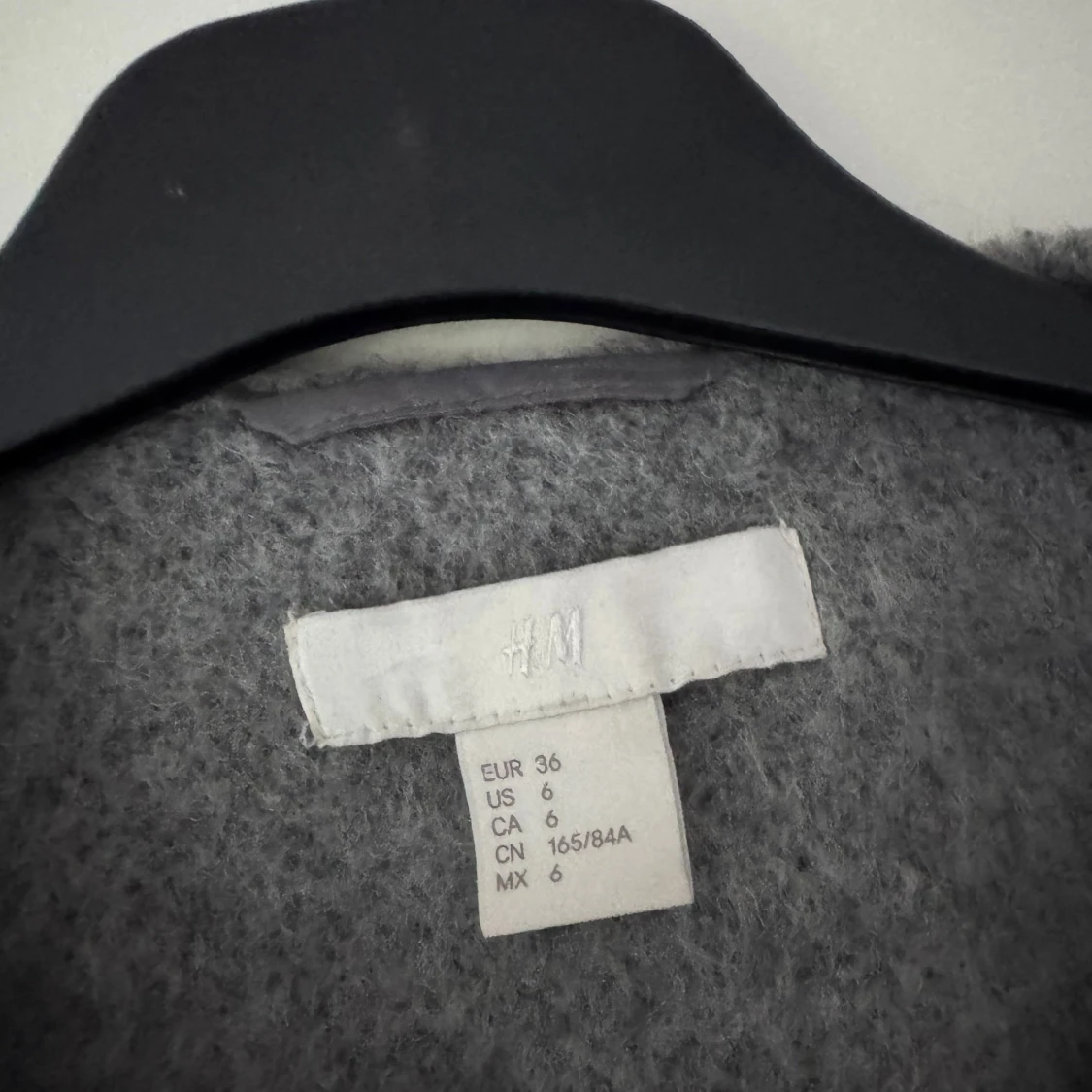 Grå ullkappa från H&M strl 36 - 1