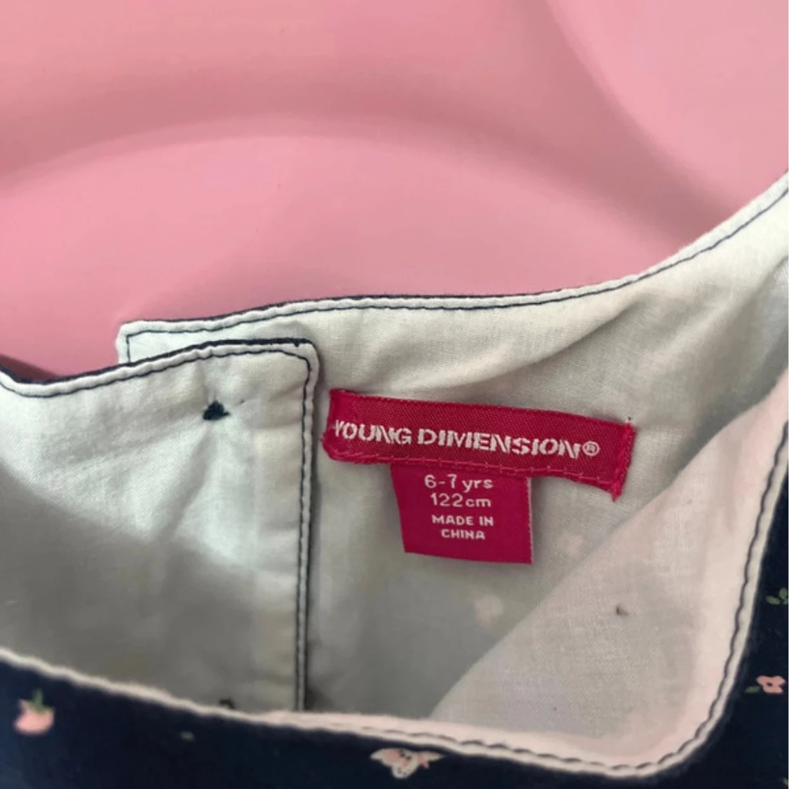 Blommig marinblå klänning Young Dimension - 3