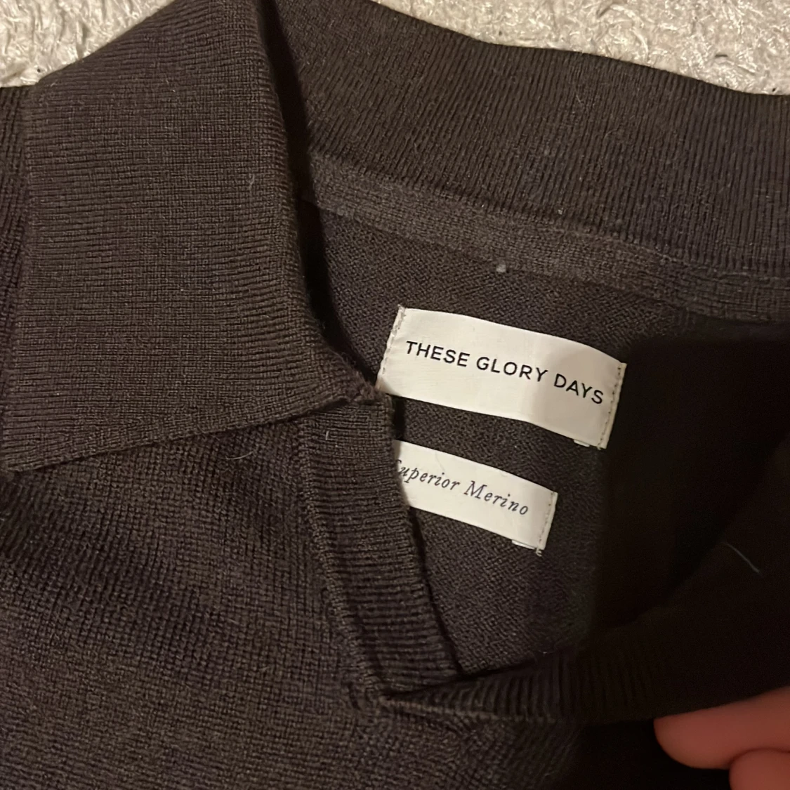 Svart merinotröja från These Glory Days - 1
