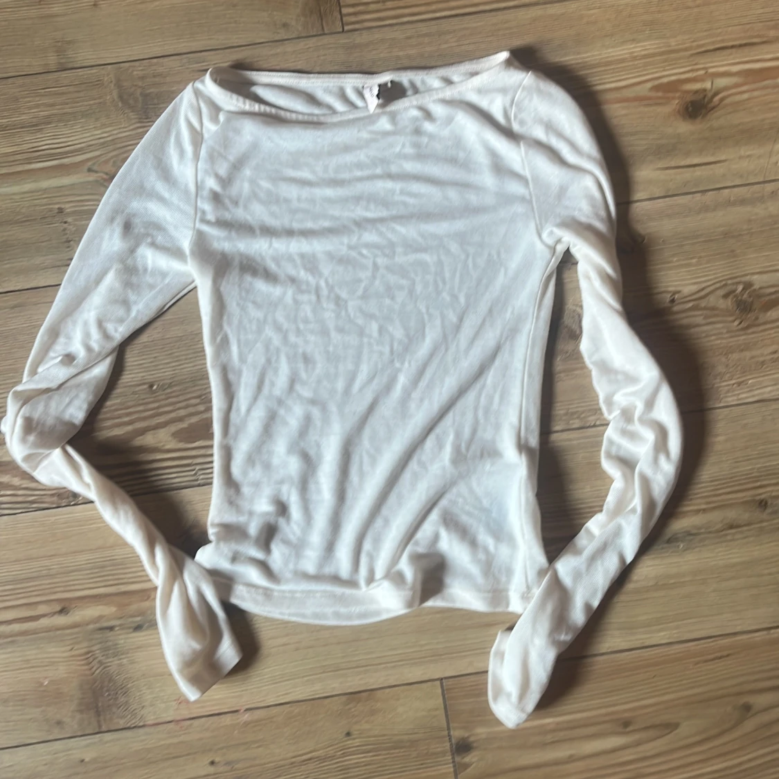 Vit långärmad topp från Nelly XS - 1