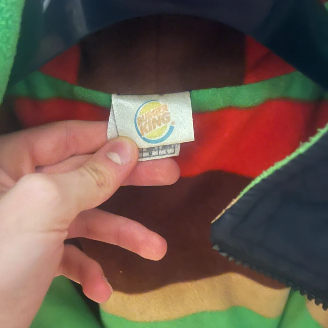 Svart vindjacka från Burger King - 2