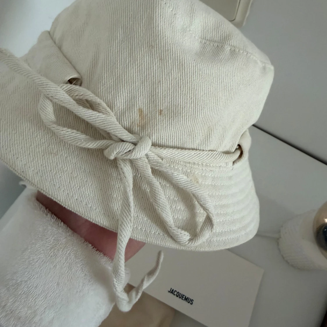 Beige Jacquemus bucket hat  - 3
