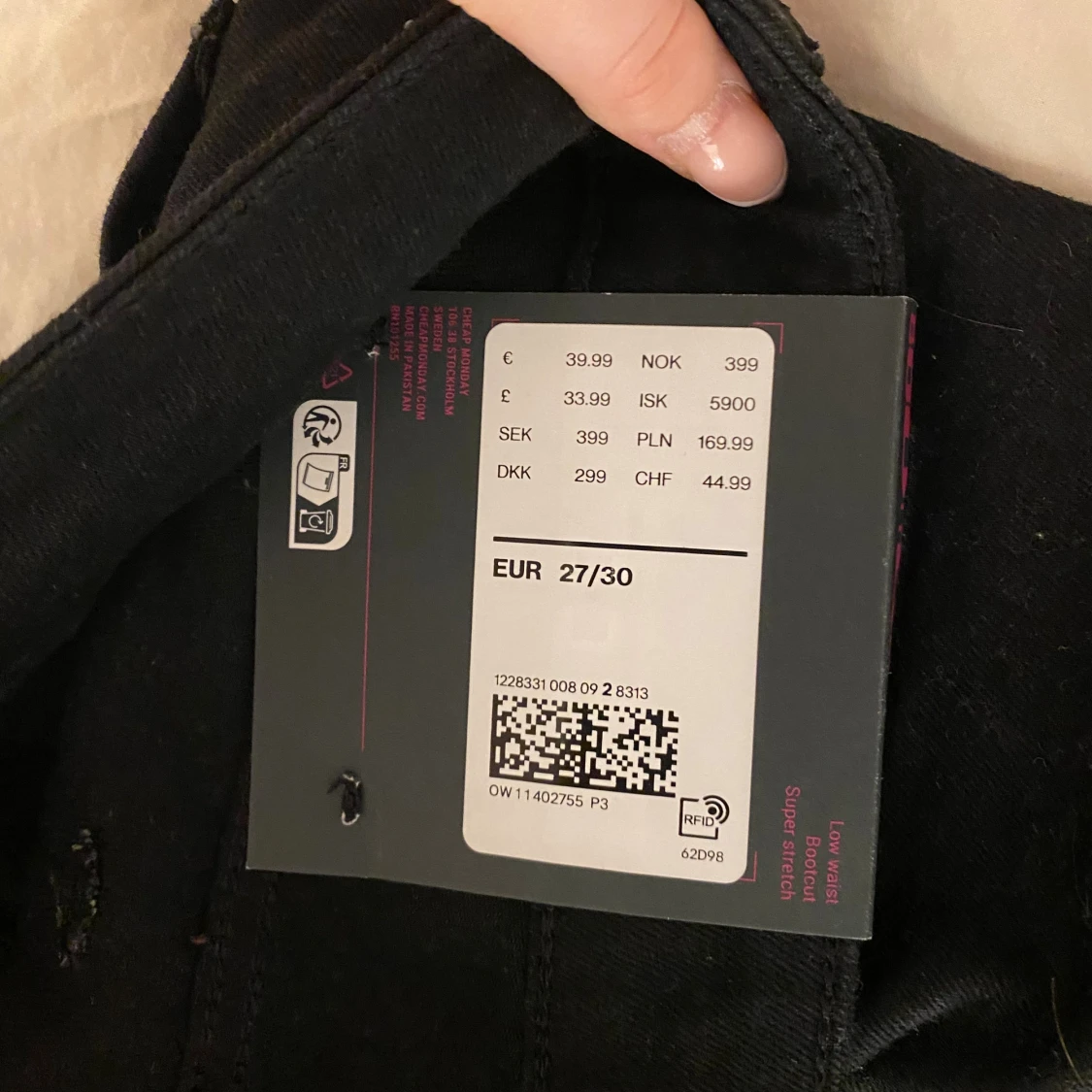 Svarta Cheap Monday jeans 27/30 - 2