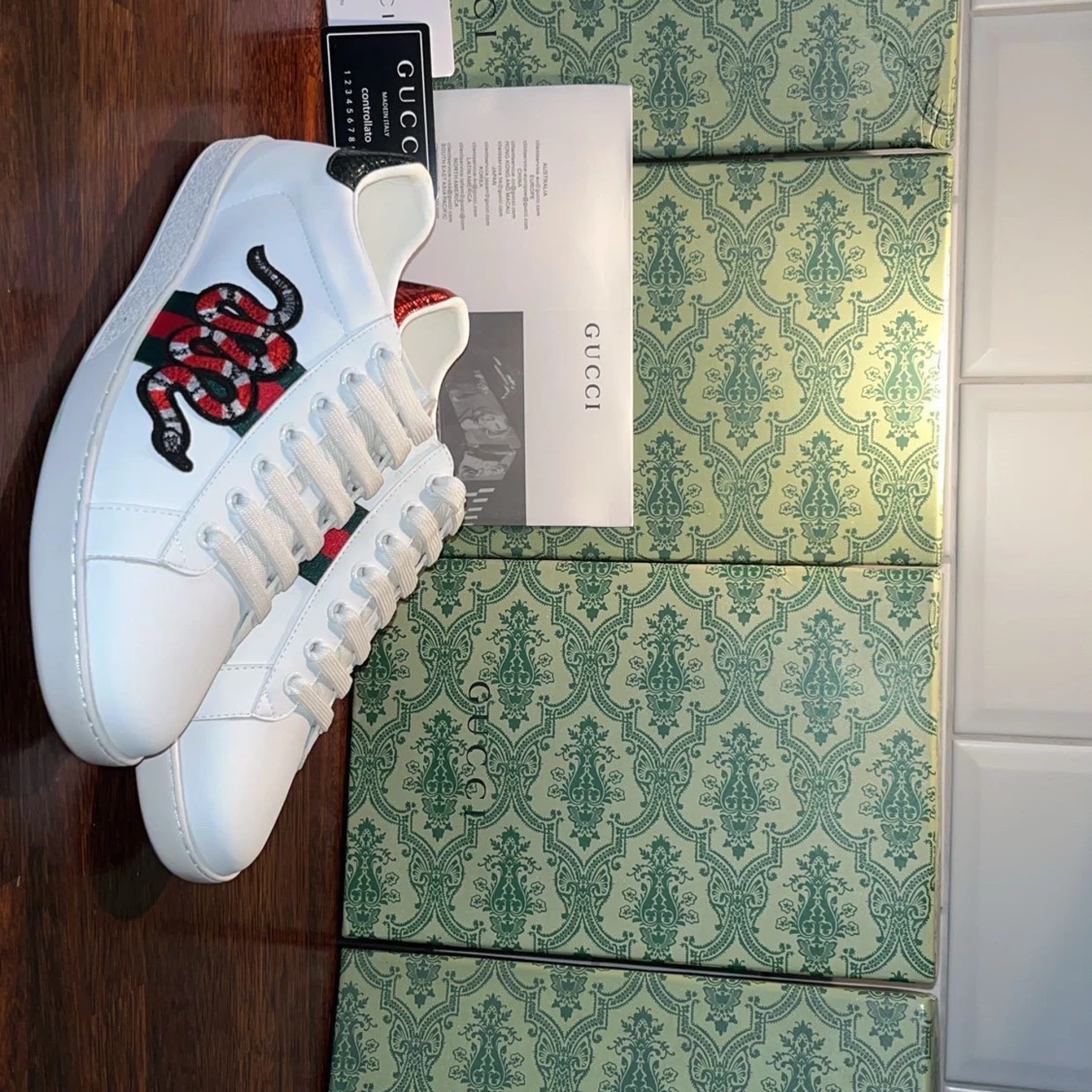 Gucci Ace sneakers med orm  - 2