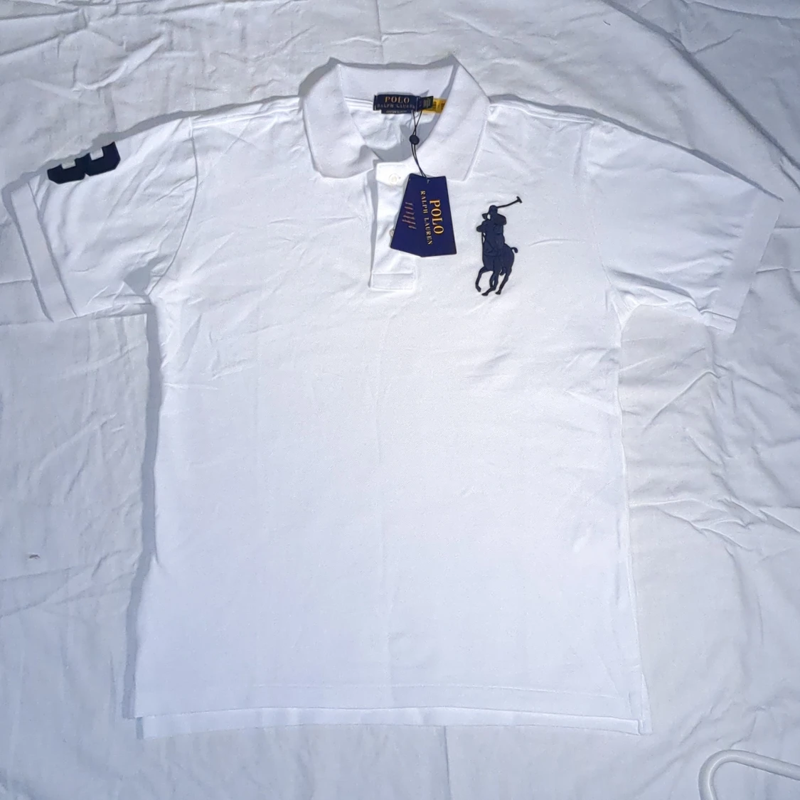 Vit pikétröja från Polo Ralph Lauren