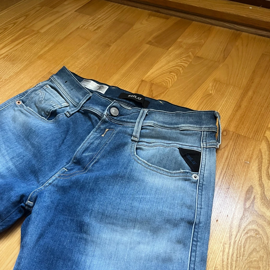 Replay Anbass Hyperflex jeans blå - 1