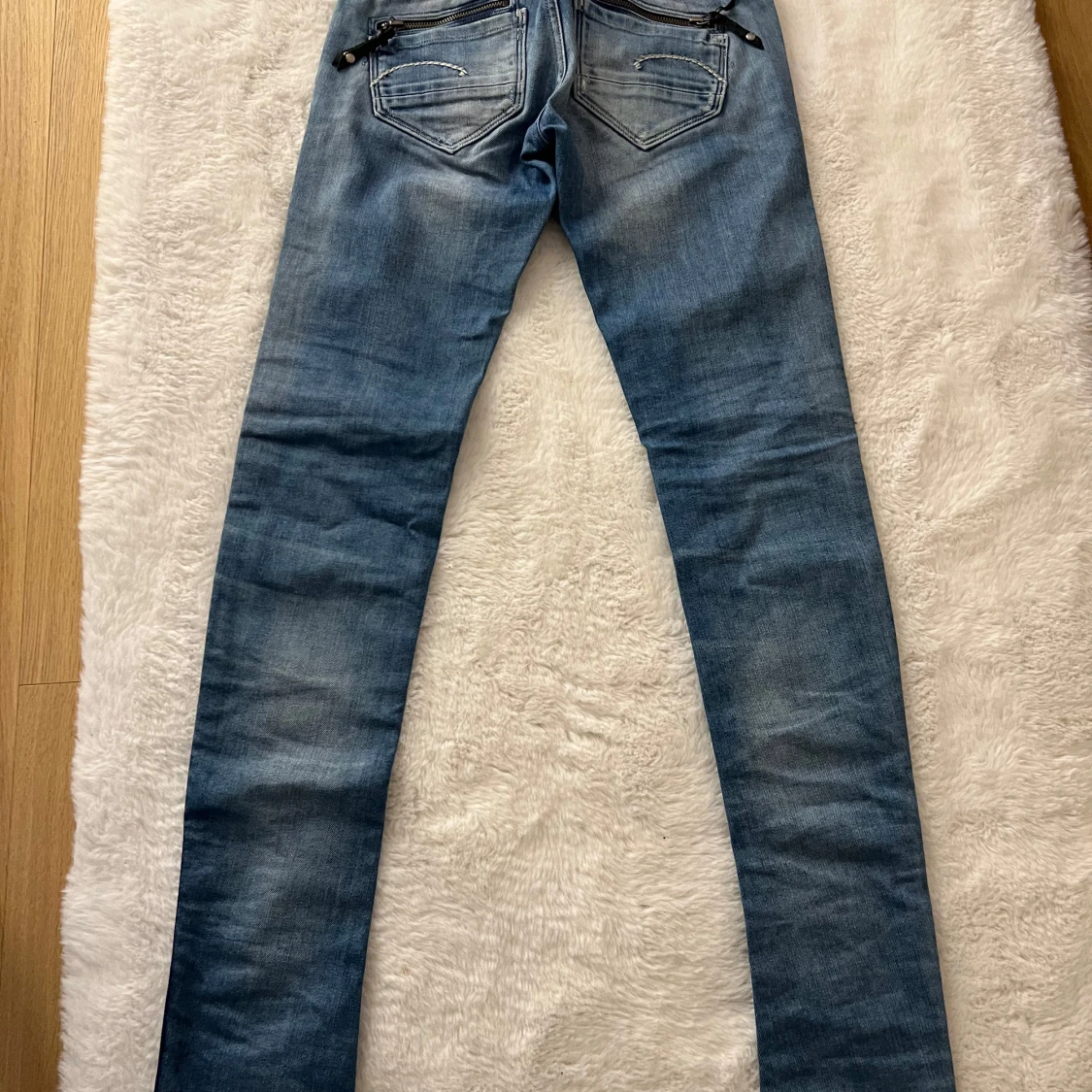 Blå low waist skinny jeans från G-Star Raw - 1