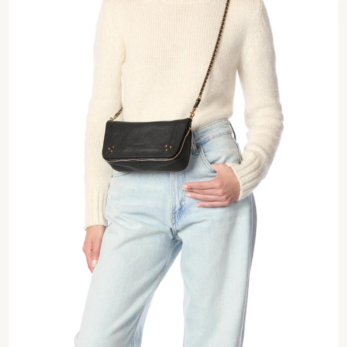 Svart axelväska Bobi S i skinn - 1