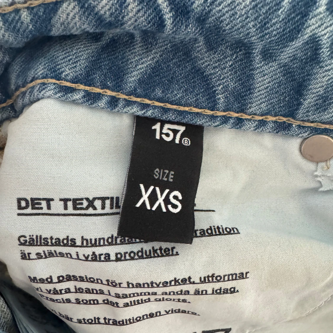 Ljusblå jeans från 157 i XXS - 2