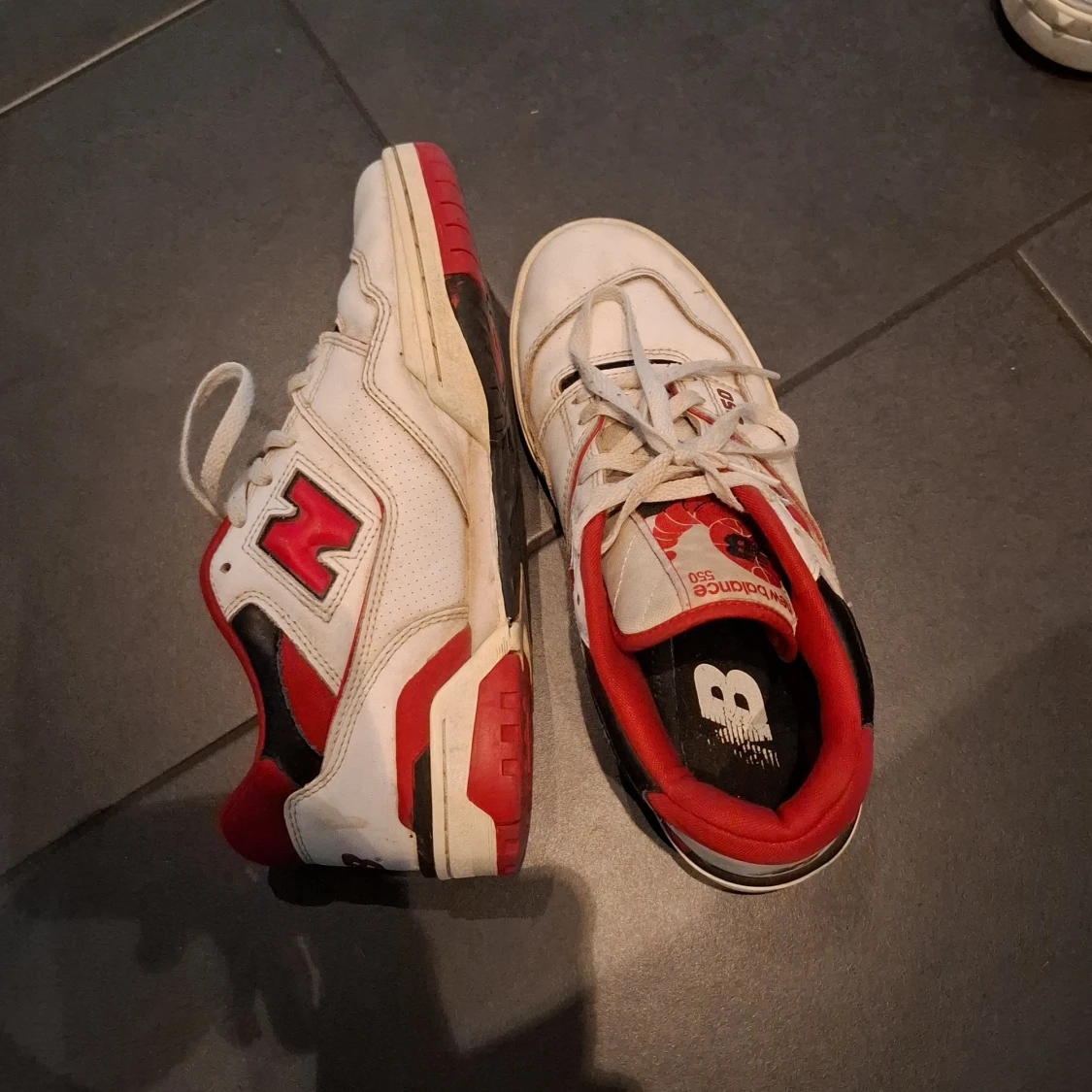 New Balance 550 sneakers röd/vit - 3