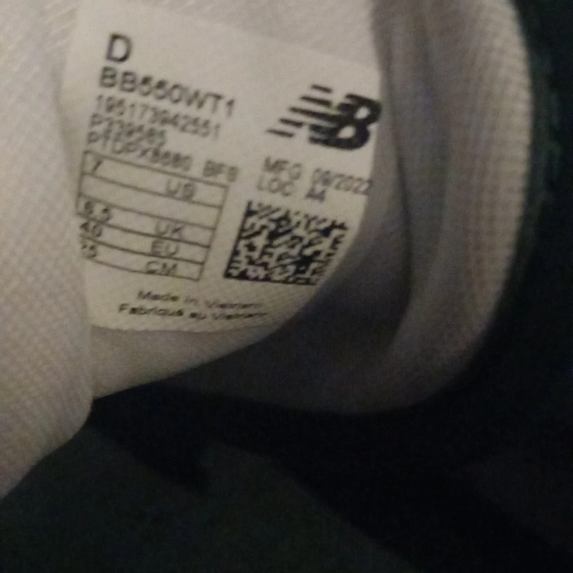 New Balance 550 vit/grön sneaker - 1