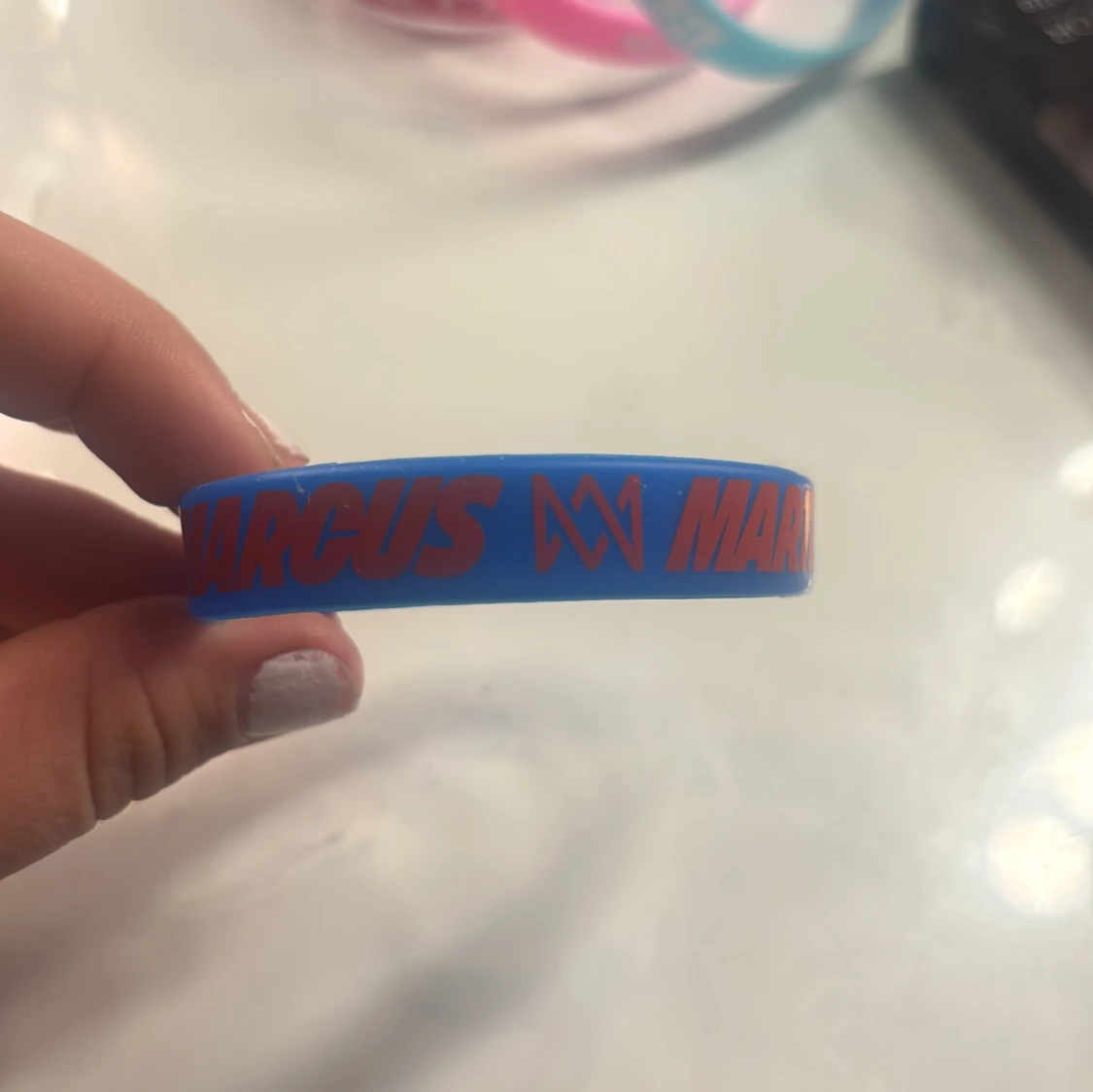 Blått Marcus & Martinus armband - 1