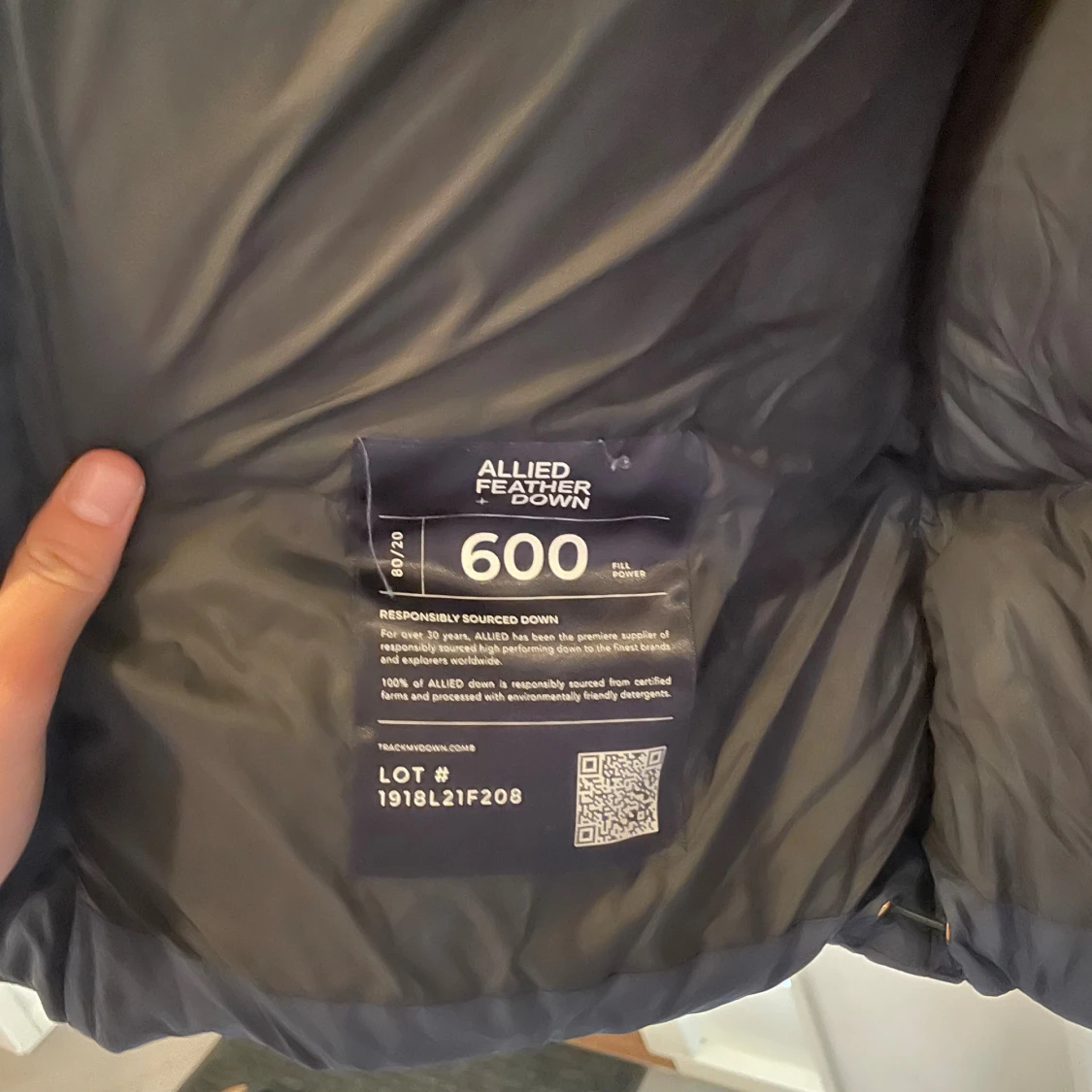 Svart och mörkblå Sail Racing dunjacka - 2