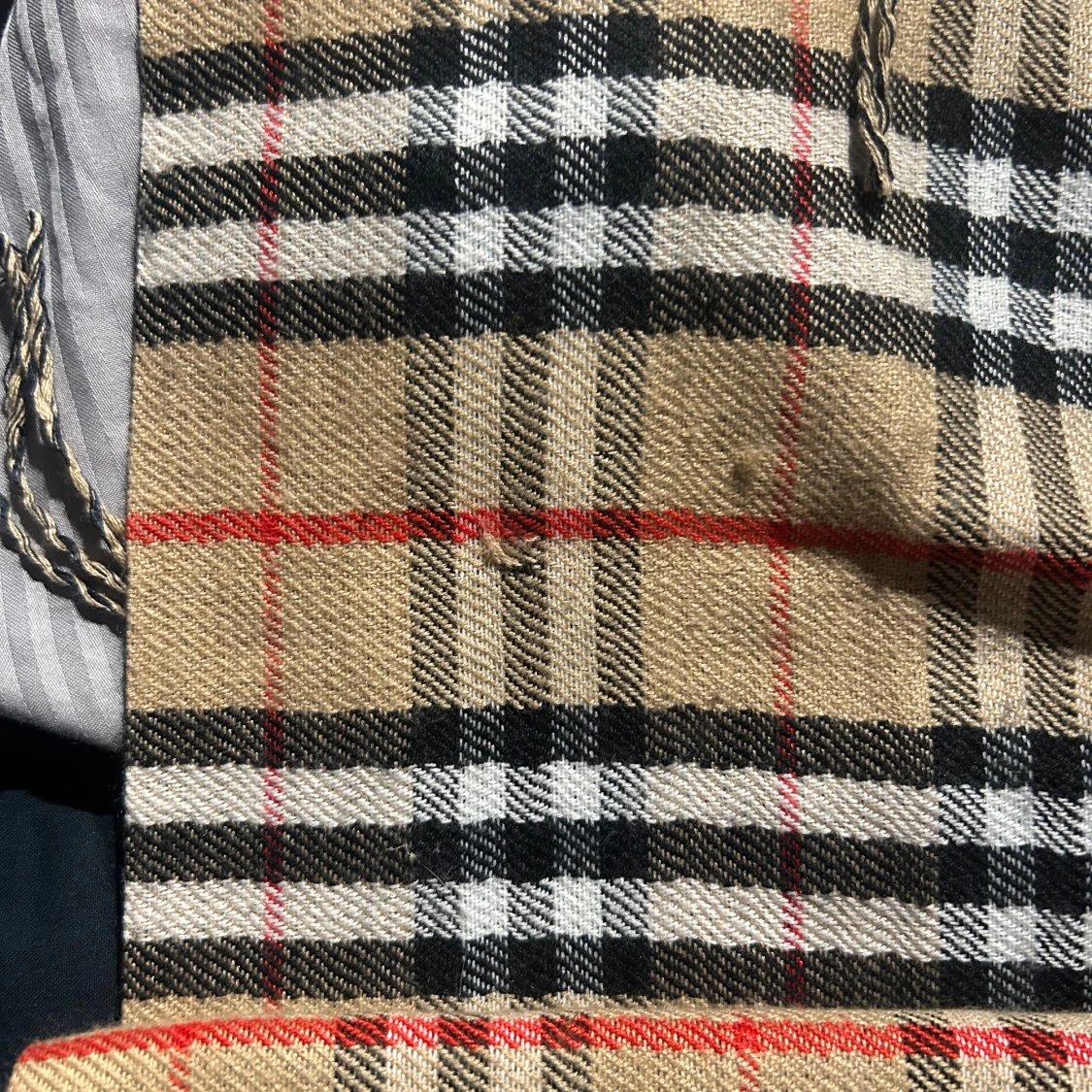 Rutig halsduk från Burberry i ull - 3