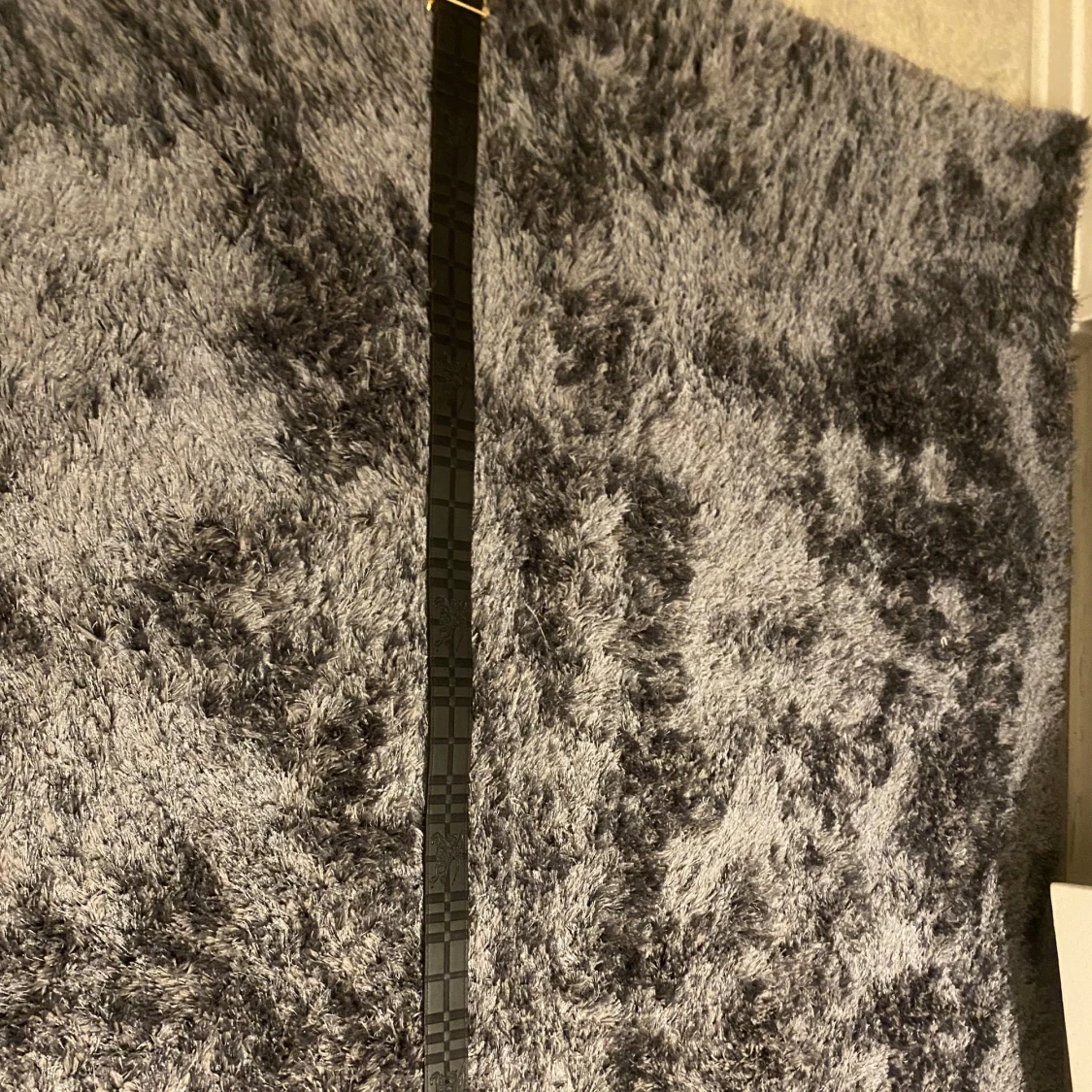 Burberry rutig bälte med guldspänne - 1