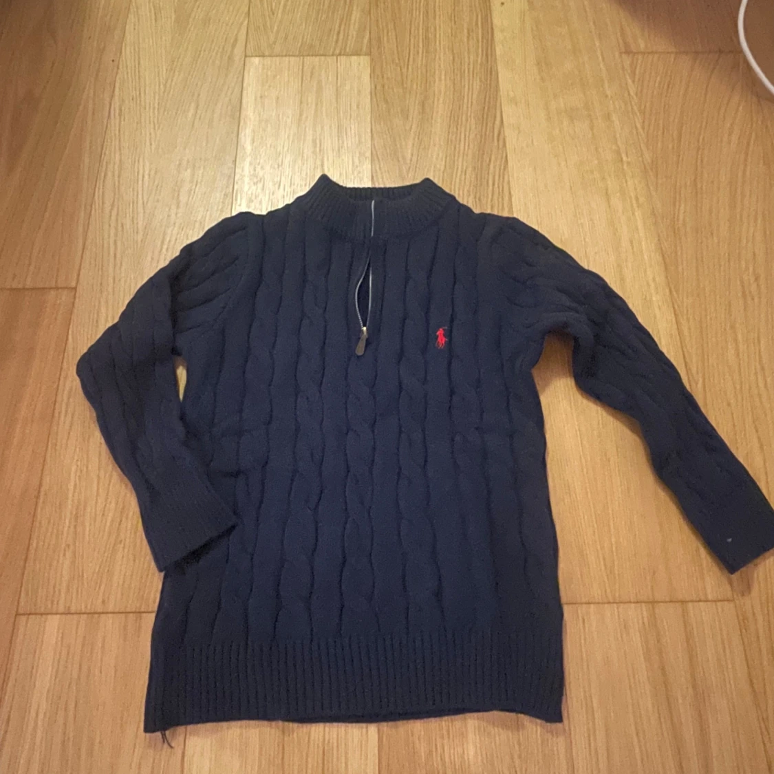 Marinblå stickad tröja Polo Ralph Lauren