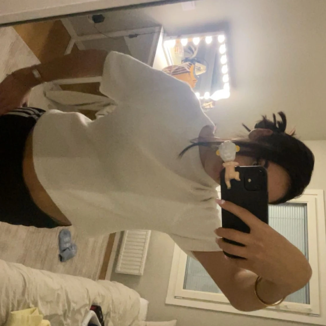 Vit stickad topp - 1