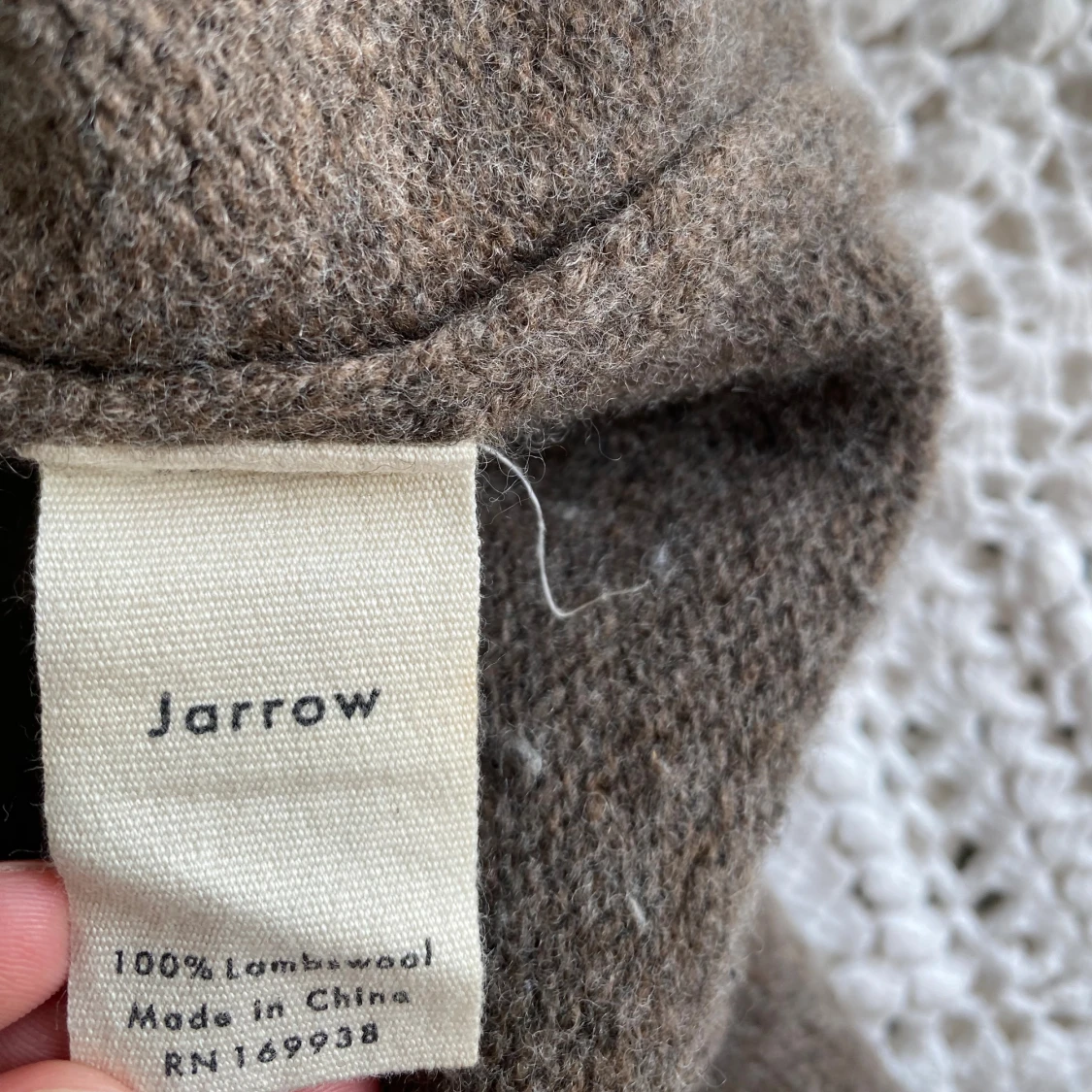 Beige kofta i lammull från A Day's March - 3