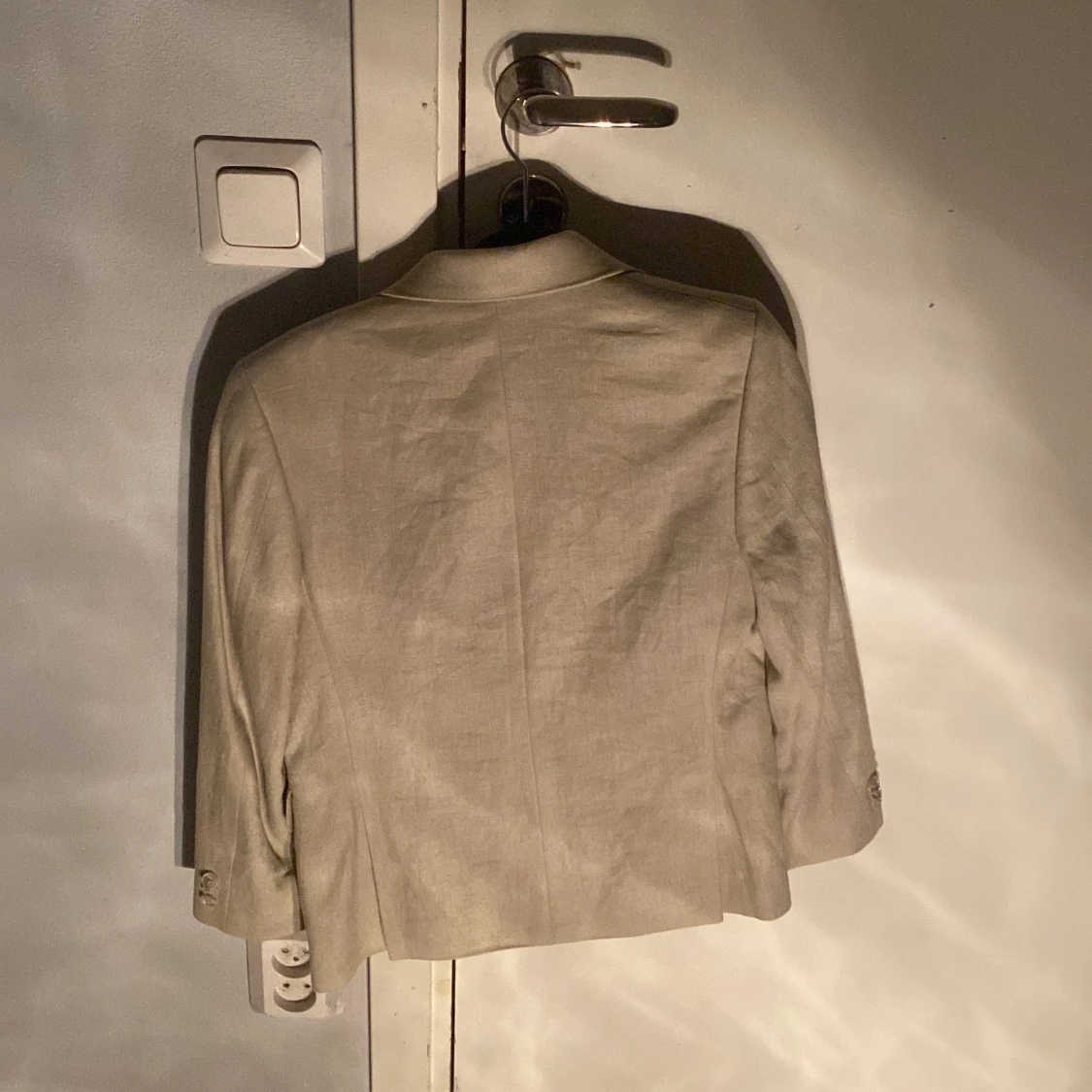 Beige kavaj från Michael Kors i linne - 1