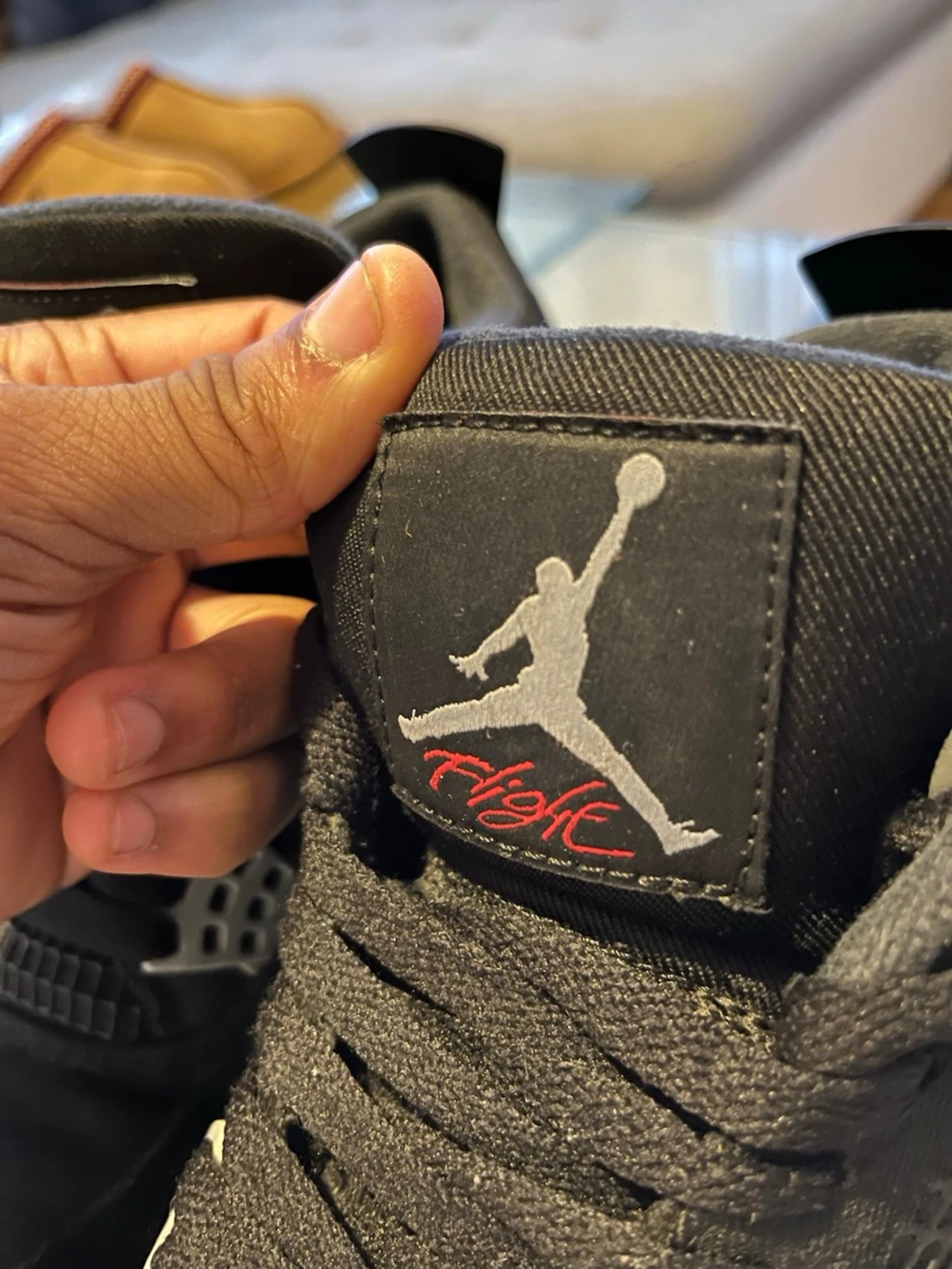 Svarta Nike Air Jordan 4 sneakers - 2