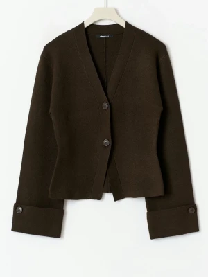 Cardigan  - Snygg brun cardigan från Gina tricot🐻