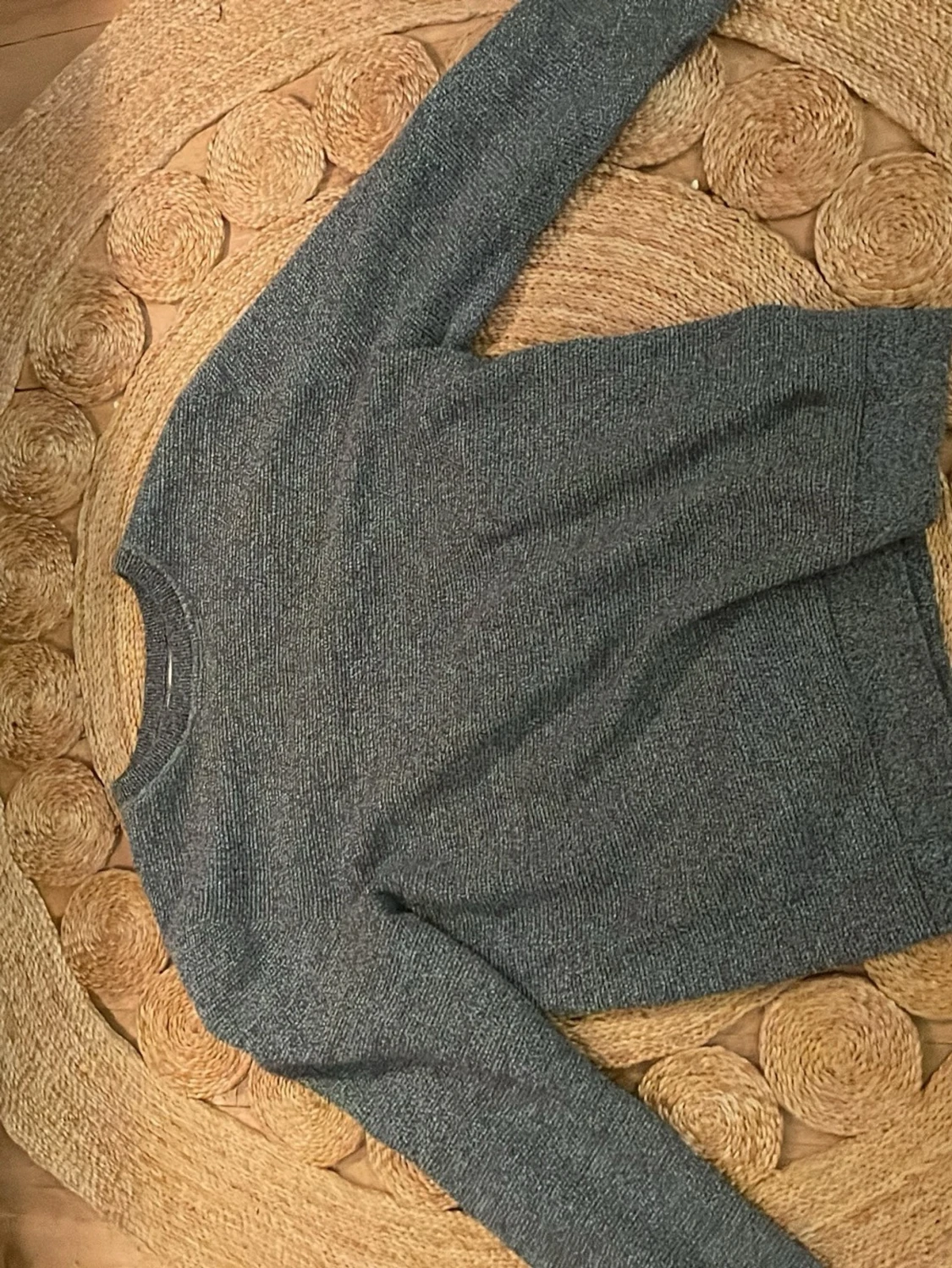 Grå stickad tröja från Selected Homme