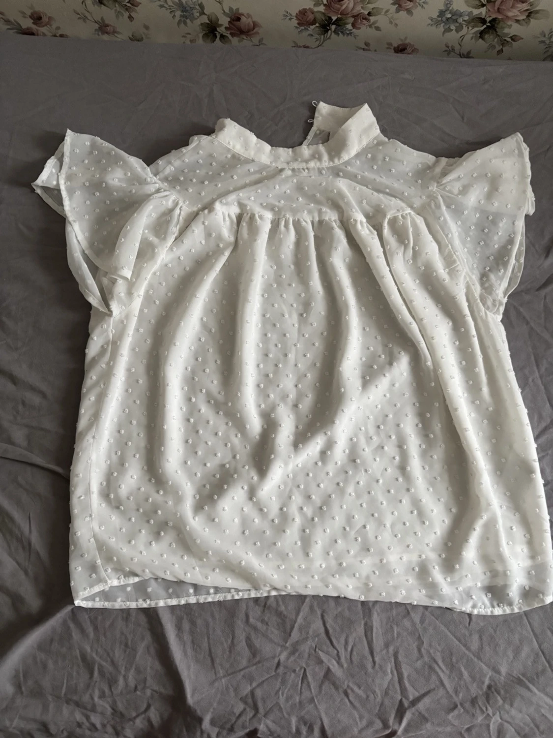 Vit festlig topp från Kaffe