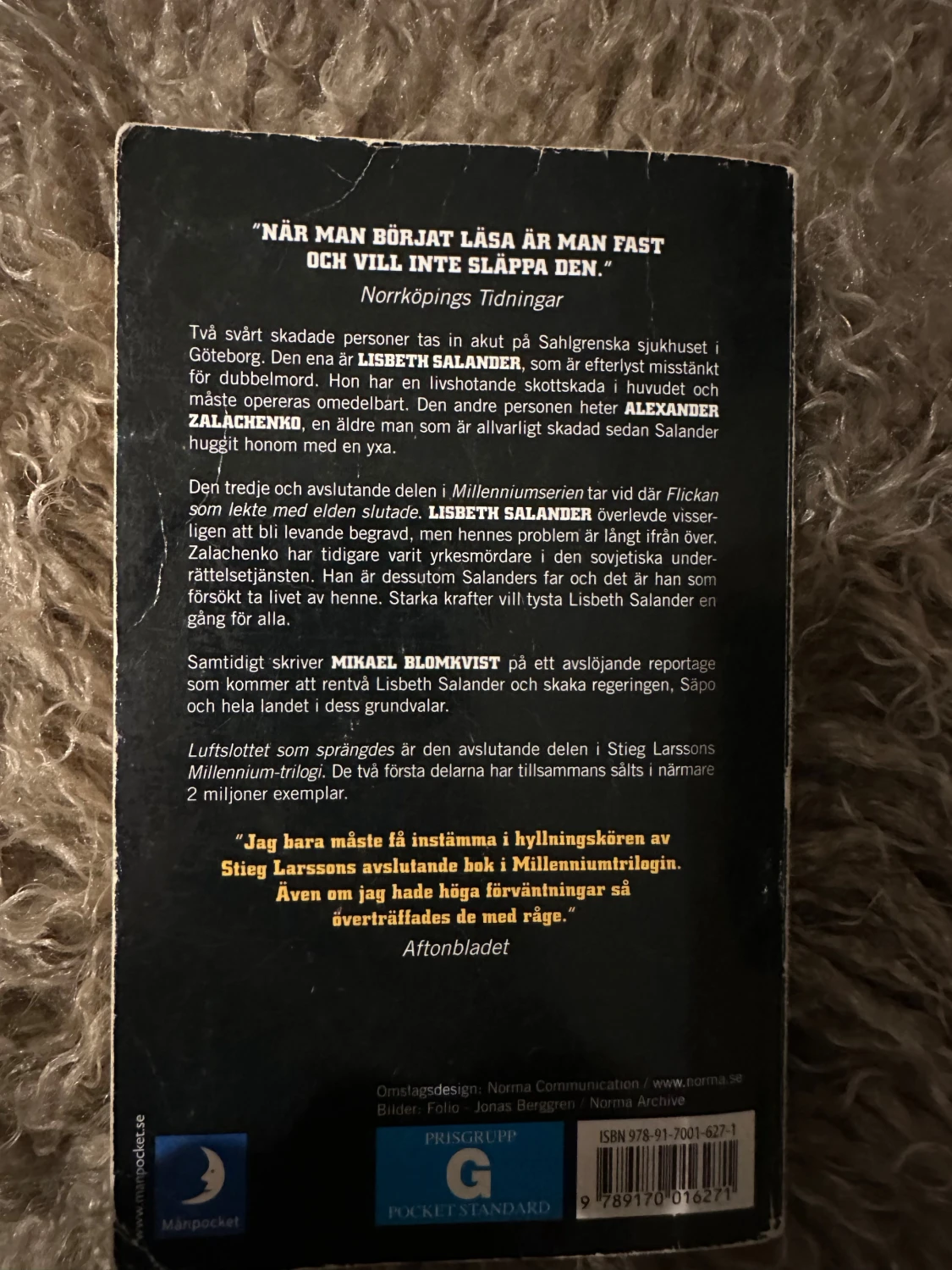 Millennium-trilogin (Män som hatar kvinnor, Flickan som lekte med elden, Luftslottet som sprängdes) - 1