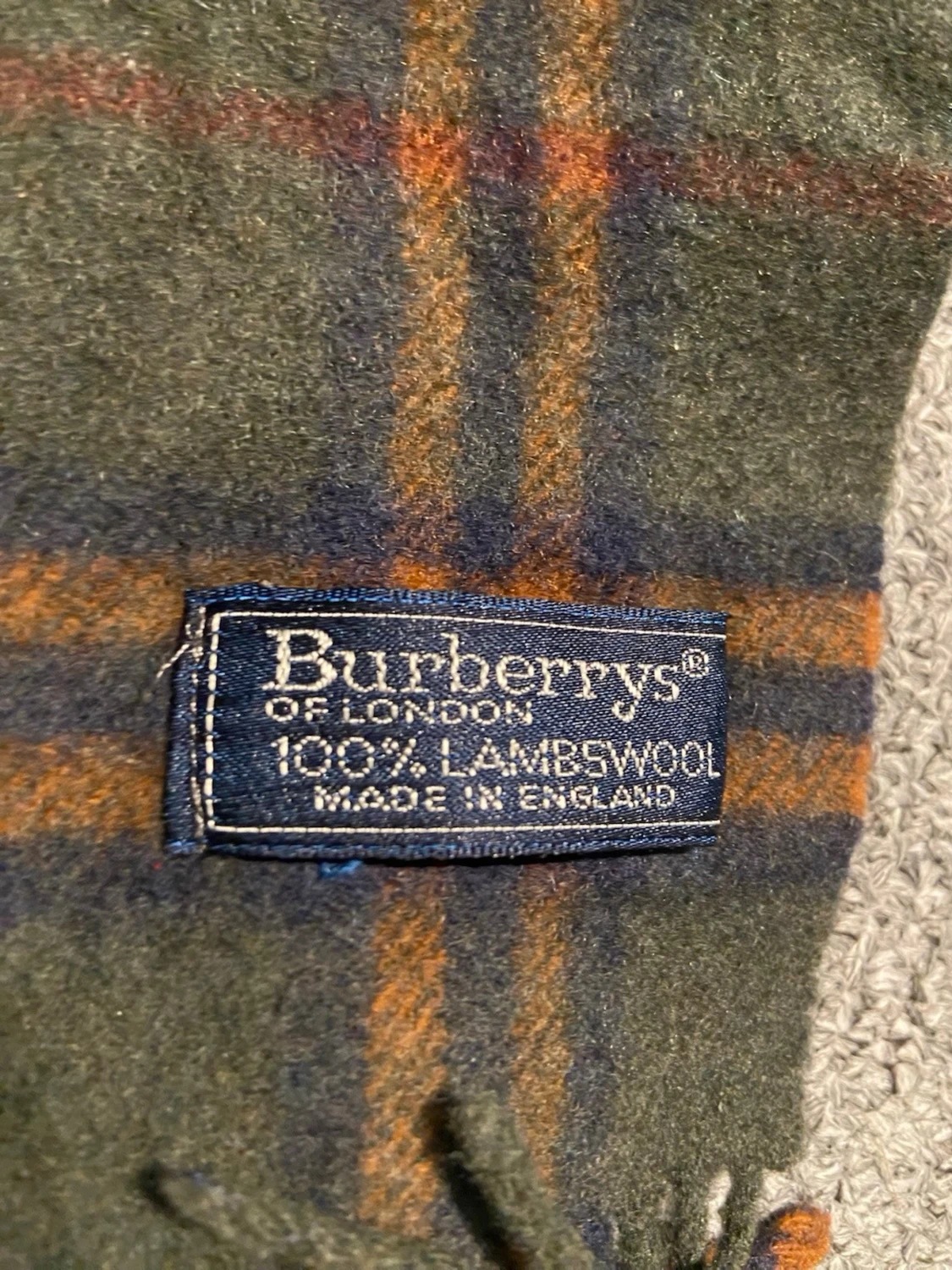 Rutig grön halsduk från Burberry - 1