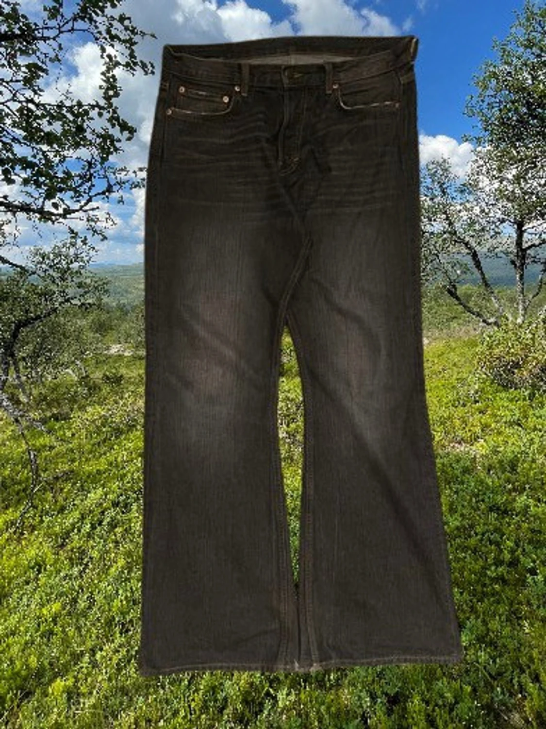 Weekday time loose bootcut jeans