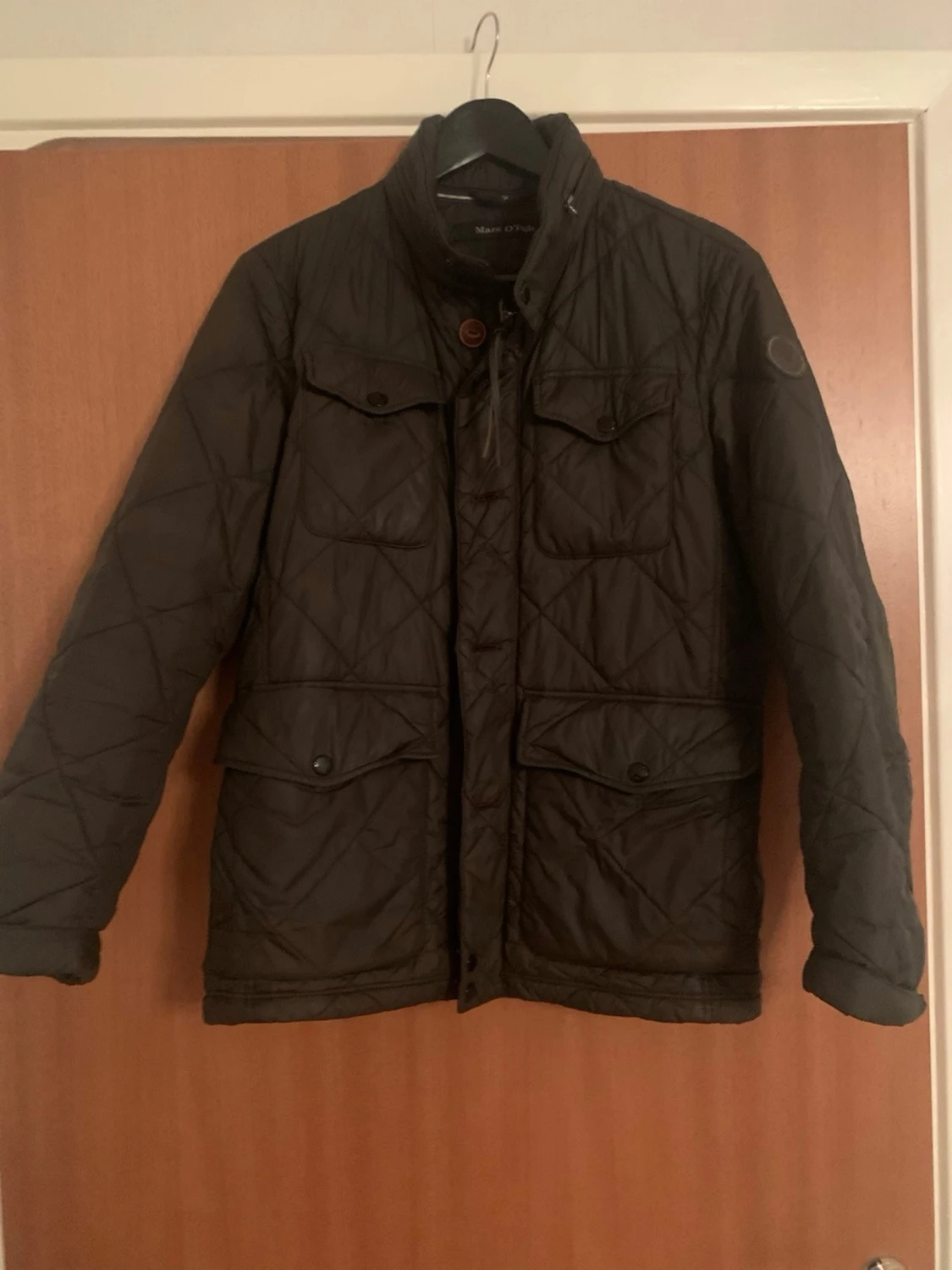 Quiltad mörkgrön jacka Marc O'Polo
