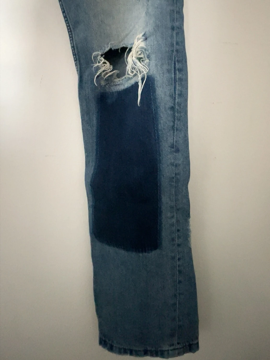 Blå patchade jeans Adrian Hammond - 4