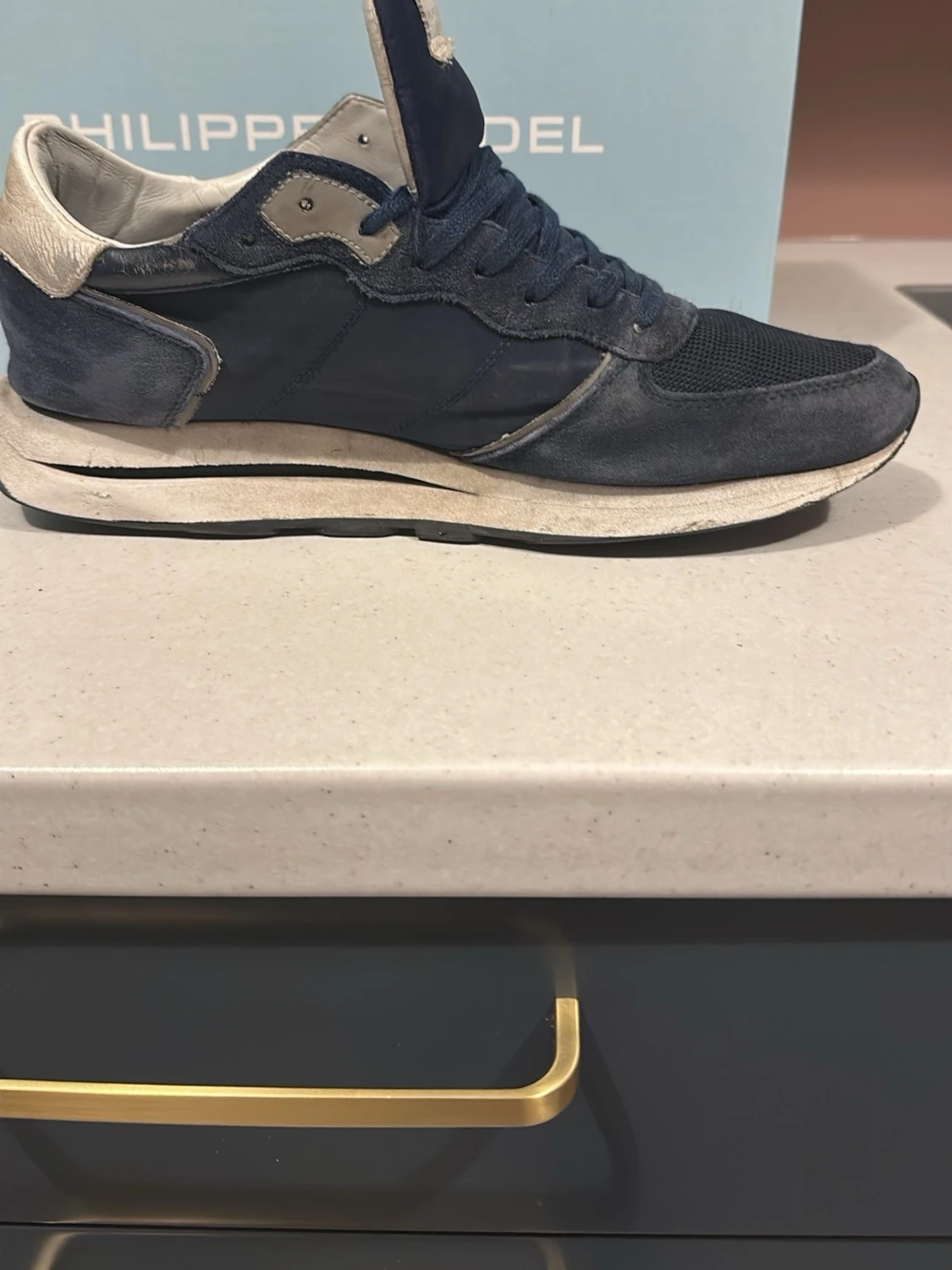 Blå sneakers från Philippe Model - 1