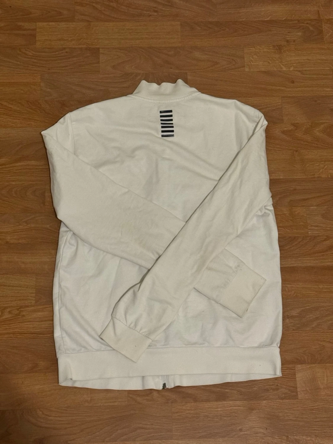 Vit ziptröja från EA7 Emporio Armani - 1