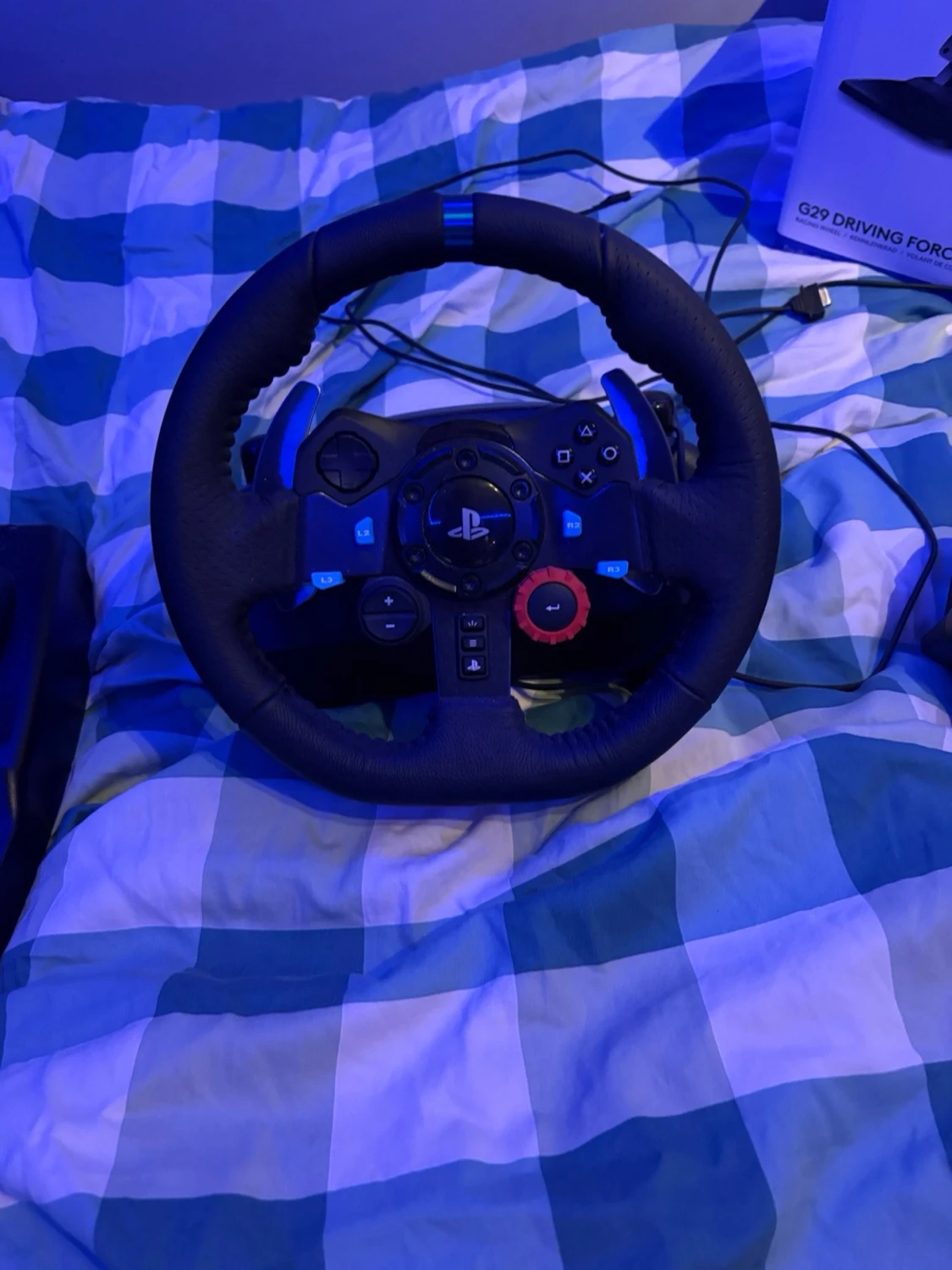 Logitech G29 ratt,pedaler och växelspak PS4/PS5/PC - 1