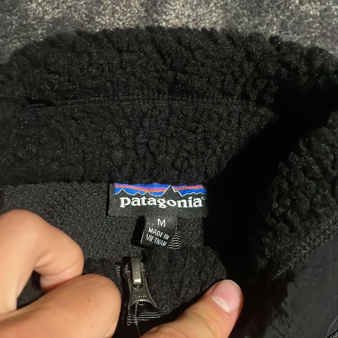 Svart teddyjacka från Patagonia M - 4