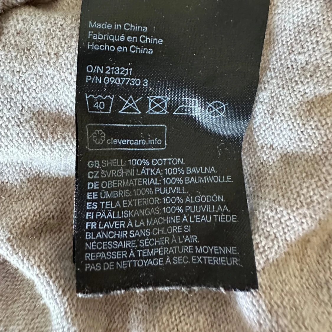 Beige pikétröja i bomull från H&M - 3