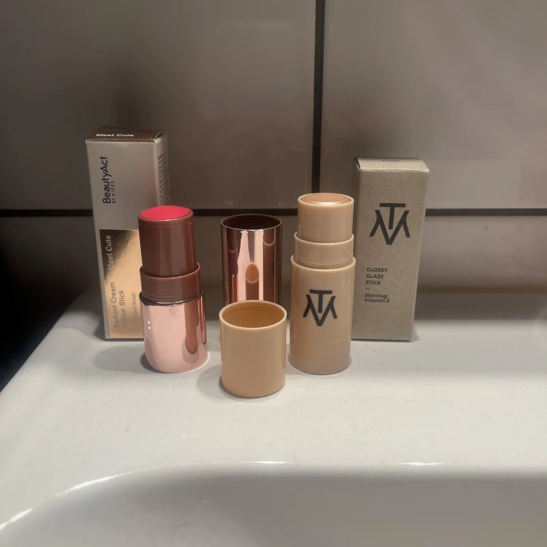 Blush stick och highliter stick