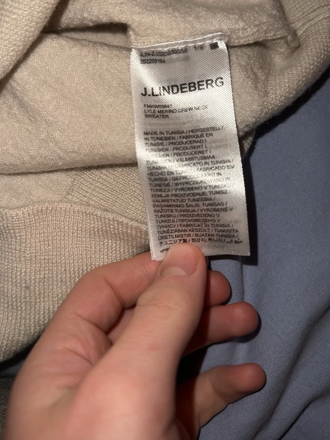 Beige stickad tröja J.Lindeberg - 4