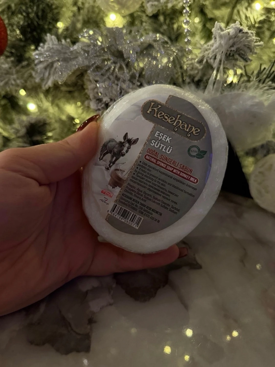 Kesehane tvål med åsnemjölk