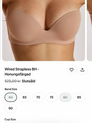 Strapless bh - Helt ny strapless bh från lounge. Det kommer med axelband man kan ta av och på!