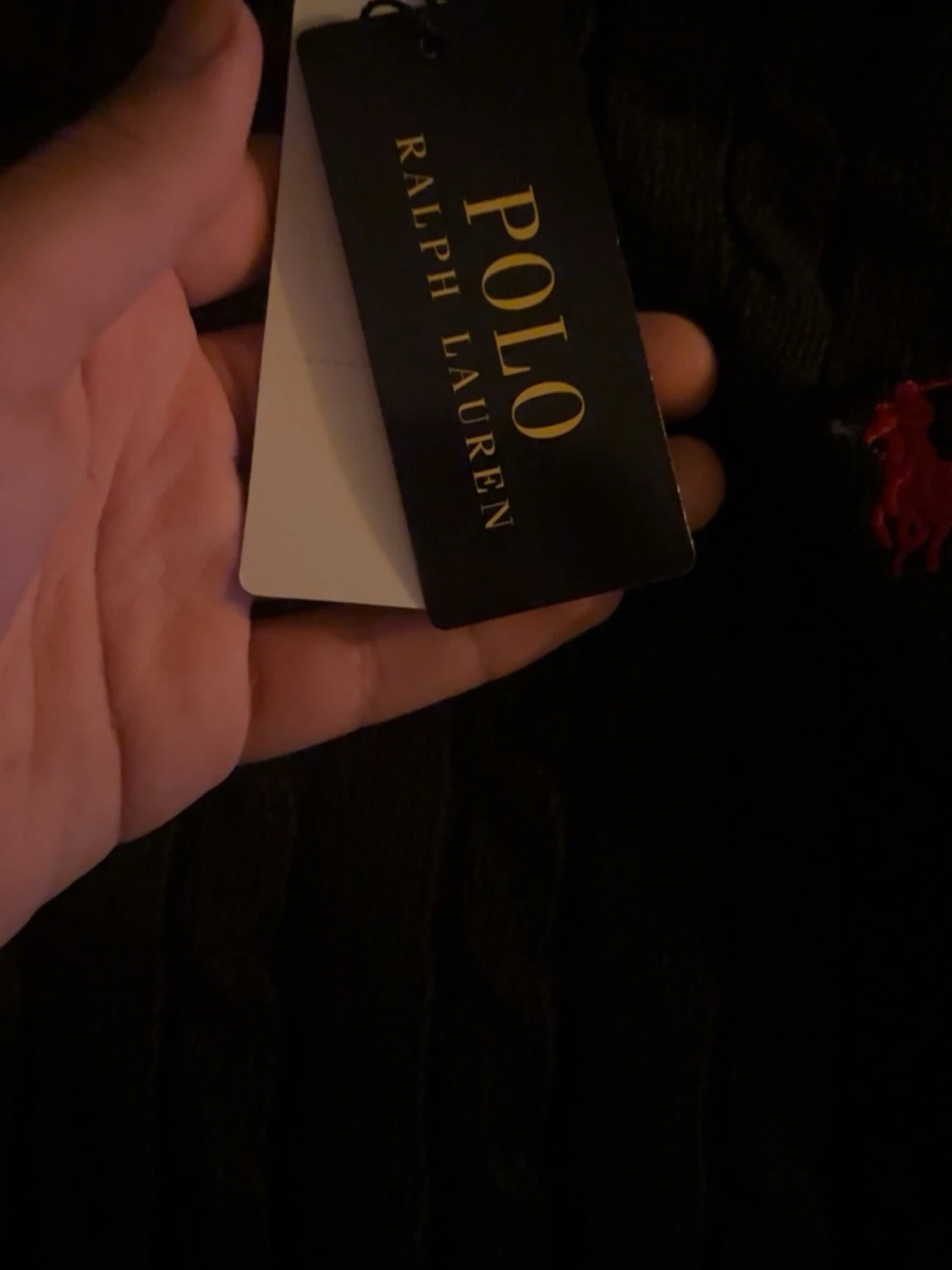 Svart kabelstickad tröja Polo Ralph Lauren - 2