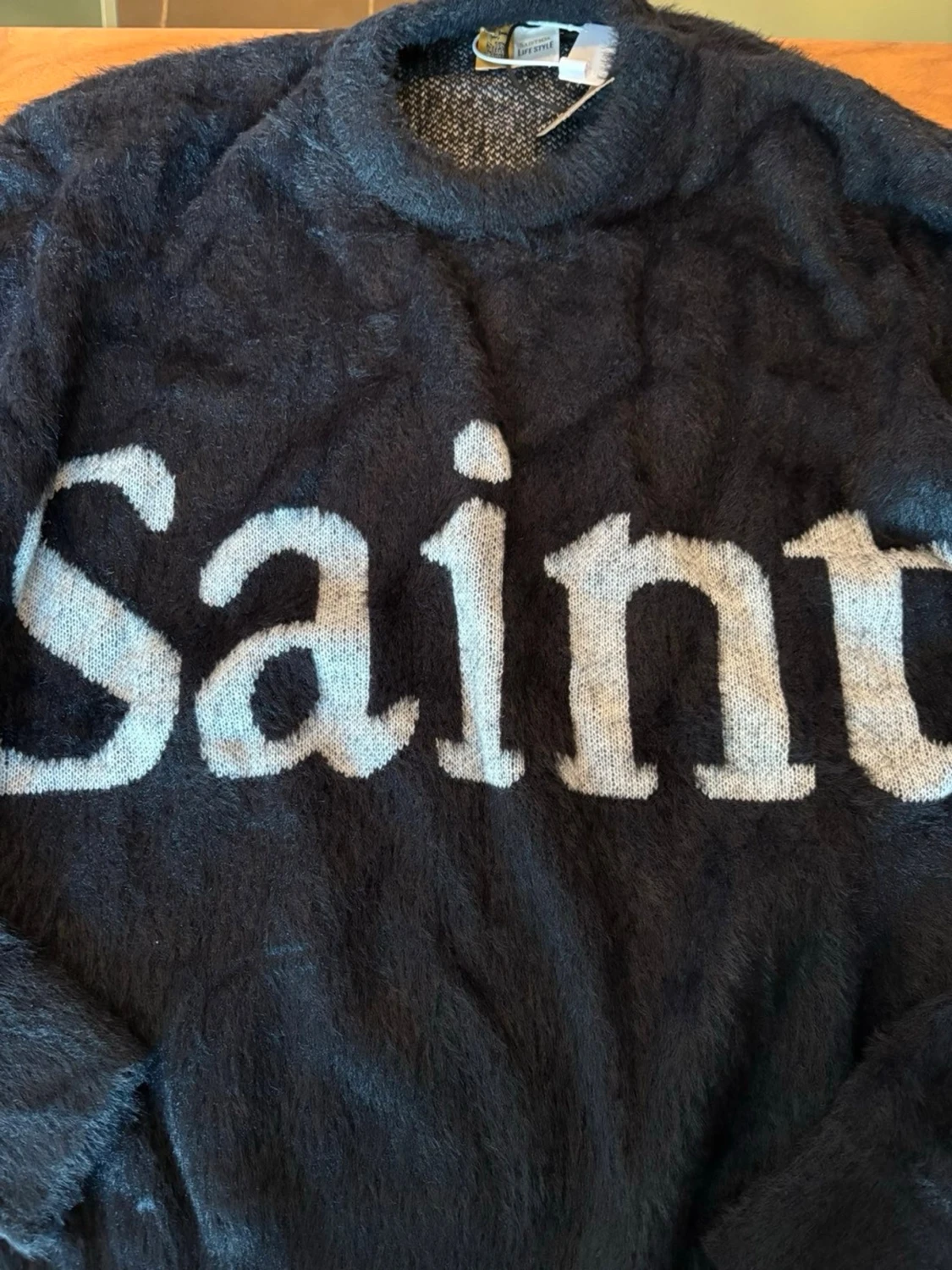 Svart stickad tröja Saintmex - 1