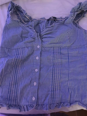 Rutig blus  - Topp från brandy Melville, står one size men uppskattar den som S/xs. Använd i gott skick :)