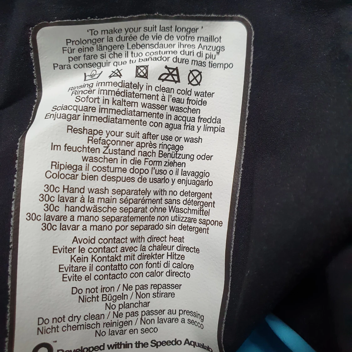 Tävlingsbaddräkt Speedo pure valor, strl 25 - 2