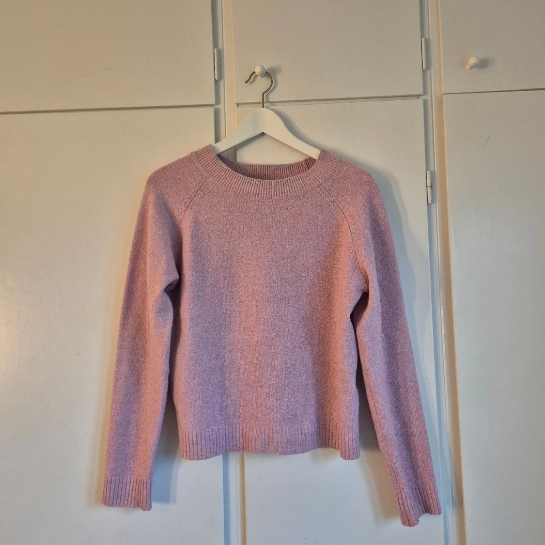 Rosa stickad tröja - 1