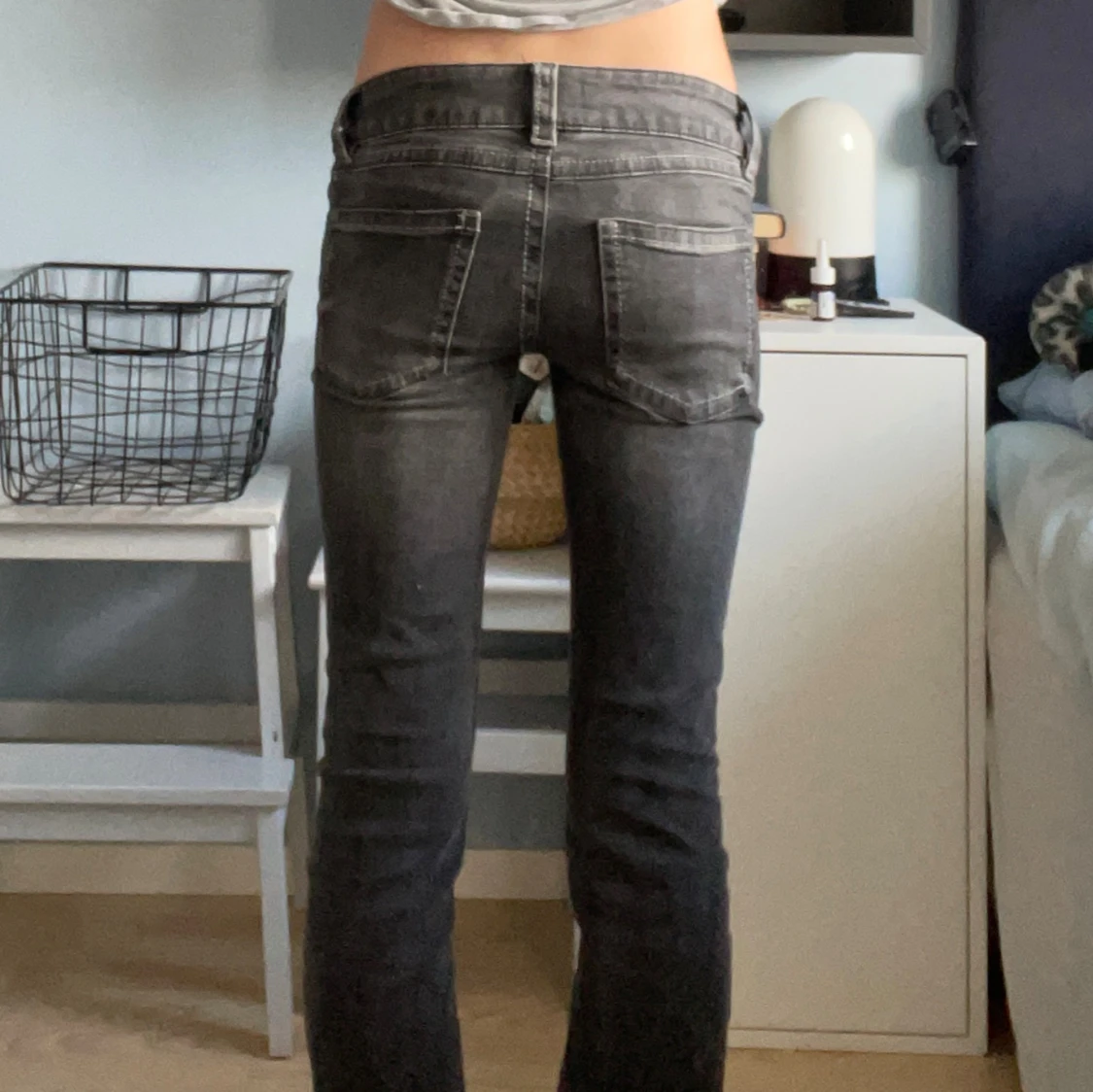 Lågmidjade bootcut jeans  - 1