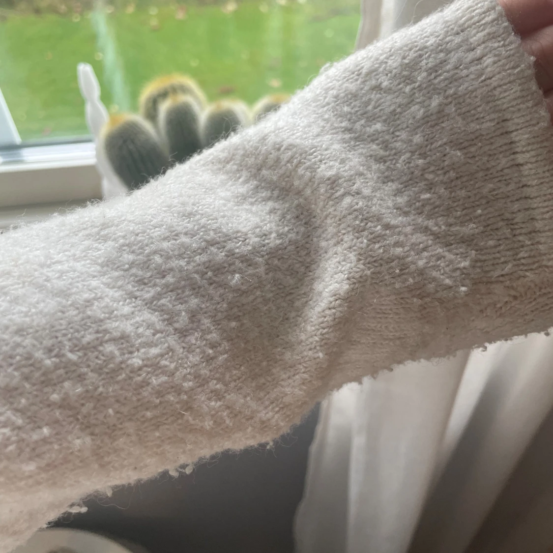 Vit kofta från Gina Tricot i ullmix - 2